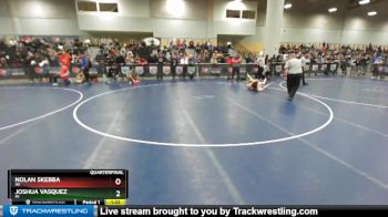 120 lbs Quarterfinal - Nolan Skebba, WI vs Joshua Vasquez, MI