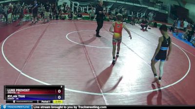 86 lbs Placement Matches (8 Team) - Luke Provost, Oregon vs Rylan Thai, Hawaii