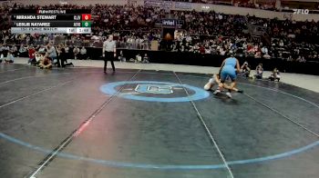 Girls 114 lbs 1st Place Match - Leslie Nayarez, Atrisco Heritage vs Miranda Stewart, Cleveland