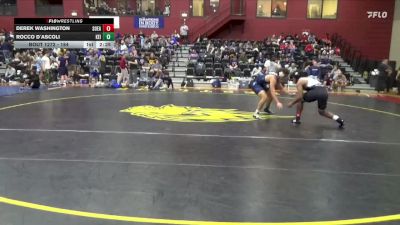 184 lbs Cons. Round 2 - Derek Washington, Southeastern vs Rocco D`Ascoli, Keiser University