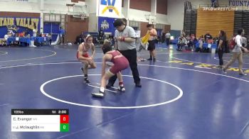 106 lbs Prelims - Caleb Evanger, White River vs Jake Mclaughlin, Mater Dei