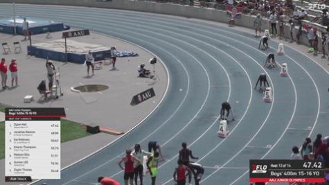 2026 AAU Junior Olympic Games - Youth Boys' 400m, Semi-Finals 14 - Age 15-16