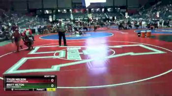 1 lbs Quarterfinal - Tyler Nelson, Mount Pisgah Christian vs Britt Hilton, Holy Innocent`s