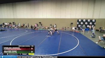 190 lbs Quarterfinal - Sterling Johnson, Sanderson Wrestling Academy vs Brayden Shaw, Summit Wrestling Club