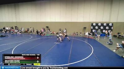 190 lbs Quarterfinal - Sterling Johnson, Sanderson Wrestling Academy vs Brayden Shaw, Summit Wrestling Club