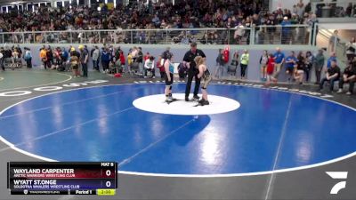 120 lbs Round 1 - Wayland Carpenter, Arctic Warriors Wrestling Club vs Wyatt St.Onge, Soldotna Whalers Wrestling Club