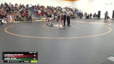 N-2 lbs Quarterfinal - Izabel Blake, Tomahawk Wrestling Club vs Caydence McCarthy, Hammerin Hawks