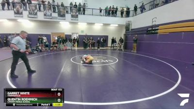 77 lbs Semifinal - Garret White, Thermopolis vs Quentin Roemmich, Lander Middle School