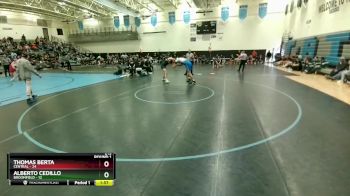 215 lbs Round 1 (3 Team) - Alberto Cedillo, Broomfield vs Thomas Berta, Central