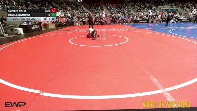 66 lbs 2nd Place - Abhisri Vatti, Savage House Wrestling Club vs Camila Ramirez, Team Aggression