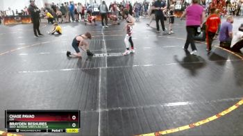 65 lbs Round 3 - Brayden Beshures, West Wateree Wrestling Club vs Chase Pavao, C2X