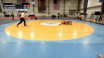 142 lbs Rr Rnd 1 - Jaxon Arfaras, Team Barracuda MS vs Gael Guerrero, North Carolina National Team Blue