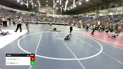 50 lbs Round Of 16 - Case Carver, North Fork vs Calvert Wood, West Grand