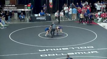 155 lbs Champ. Round 1 - Jayce Turbiville, Harding County vs Lin Paw Jone, Aberdeen Central