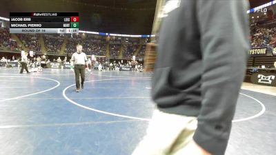 110 lbs Round Of 16 - Jacob Erb, Leechburg vs Michael Pierro, North Catholic