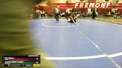 120 lbs Quarterfinal - Alessandro Hurst, Pacheco vs Tej Sidhu, Chico