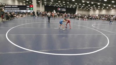 92 lbs Cons. Quarters - Michael Valdes, Florida vs Lincoln Schuelke, Berge Elite Wrestling Academy