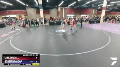 215 lbs Cons. Round 3 - Luke Garcia, 512 Outlaw Wrestling vs Brandon Salinas, Dead Shot Wrestling Club