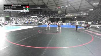 Girls 2A 130 lbs Champ. Round 1 - Riley Rich, Lakewood (Girls) vs Blayke Tinsley, Clarkston (Girls)