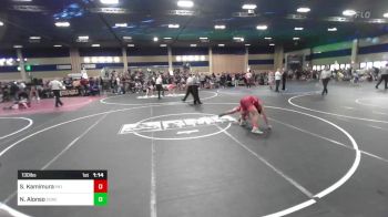 130 lbs Rr Rnd 3 - Slayter Kamimura, Pa'i'ai Platoon vs Noah Alonso, Coachella Valley WC