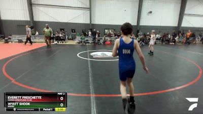 78 lbs Quarterfinal - Everett Freschette, Camas Wrestling Club vs Wyatt Shook, NWWC