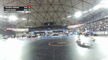 Boys 4A 215 lbs Cons. Round 2 - Maxwell Bridges, Glacier Peak vs Caleb Valdez, Redmond