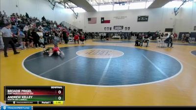 113 lbs Semifinal - Andrew Kelley, Southlake Carroll vs Broadie Prigel, Fort Worth Country Day