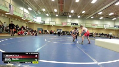 155 lbs Round 4 - Carson Rooks, Webb City Youth Wrestling vs Kaiden Taylor, Hollister