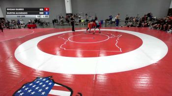100 lbs Rhoan Rambo, Oklahoma Blue vs Dustin Alvarado, Colorado