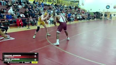 197 lbs Quarterfinal - Dwayne Johnson, Fairmont State vs Bruce Vaughan, Millersville