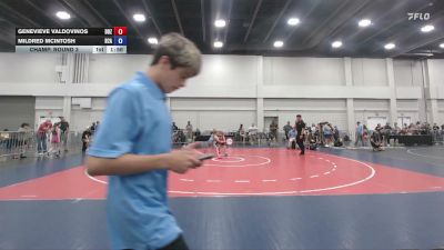 55-59 lbs Champ. Round 3 - Genevieve Valdovinos, Daughter's Of Zion vs Mildred McIntosh, Believe 2 Achieve