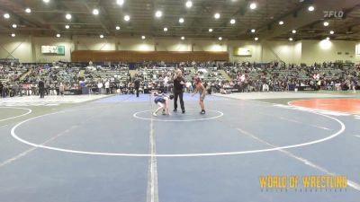 64 lbs Consi Of 8 #1 - Esquire Flores, Socal Grappling Club vs Braeden Wieland, Sherman Challengers