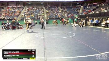 4A 285 lbs Quarterfinal - Damien Couture, Hickory Ridge vs Thomas Bennett, Topsail