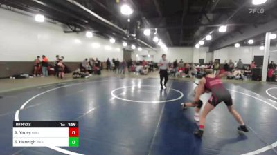 101 lbs Rr Rnd 2 - Aneira Yaney, Bulldogs Jr Wrestling vs Sophia Hennigh, Juggernaut WC