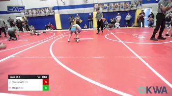 55 lbs Consi Of 4 - Jolene Chuculate, Tulsa Blue T Panthers vs Ryder Hogan, Bristow Wrestling