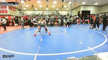 175 lbs Quarterfinal - Rylan Harvey, Prague vs Thaddeus Cunningham, Skiatook HS