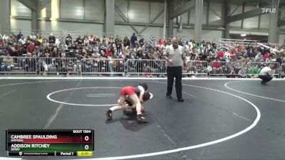 65 lbs Cons. Round 2 - Cambree Spaulding, Emporia vs Addison Ritchey, Derby