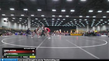119 lbs 1st Place Match - Kaylyn Harrill, NE vs Emma Antoni, MN