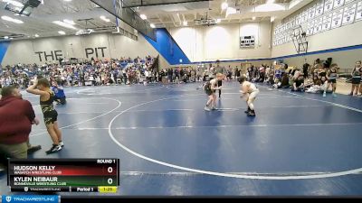 125 lbs Round 1 - Hudson Kelly, Wasatch Wrestling Club vs Kylen Neibaur, Bonneville Wrestling Club