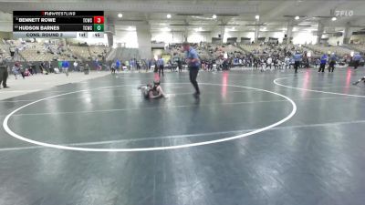 45 lbs Cons. Round 3 - Hudson Barnes, Crater City Bucks vs Bennett Rowe, Team Clarksville TCWC
