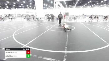 89 lbs 5th Place - Hunter Ferreira, Ceres Pups WC vs Josiah Calderon, Carlsbad Combat WC