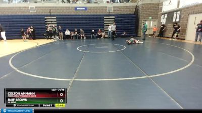 71/75 Cons. Round 2 - Colton Ammann, Middleton Wrestling Club vs Raif Brown, Lil Mavs