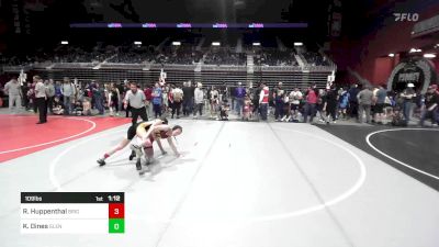 109 lbs Quarterfinal - Ryland Huppenthal, Brighton WC vs Kaylin Dines, Glenrock WC