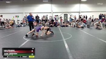 100 lbs Round 4 (8 Team) - Gabe Oberheim, Team Shutt vs Ian Stearns, Steller Trained Krayt