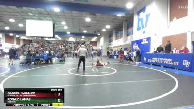 215 lbs Champ. Round 2 - Ronald Lamas, Hesperia vs Gabriel Marquez, Golden Valley (Bakersfield)