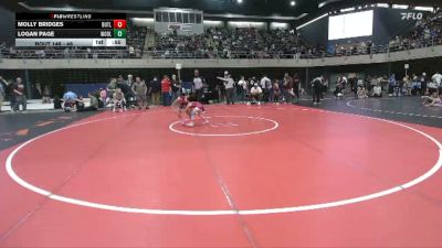 46 lbs Quarterfinal - Molly Bridges, Butler vs Logan Page, Woolwich Township