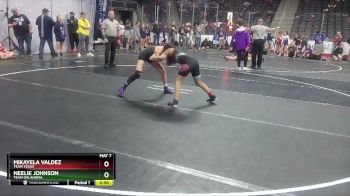 92 lbs 5th Place Match - Neelie Johnson, Team Oklahoma vs Mikayela Valdez, Team Texas