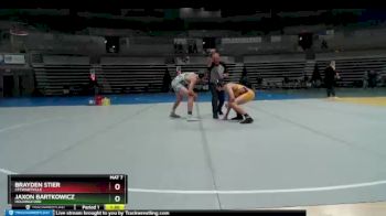 160 lbs Quarterfinal - Brayden Stier, Stewartville vs Jaxon Bartkowicz, Holdingford