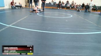 60-62 lbs Round 3 - Owen Sorenson, Northside Wrestling Club vs Henry Carver, Charger Wrestling Club