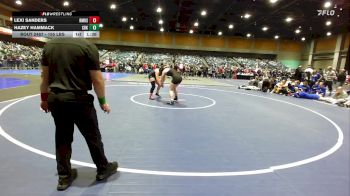 155 lbs Consi Of 8 #2 - Lexi Sanders, Rocky Mountain vs Hazey Hammack, Crook County